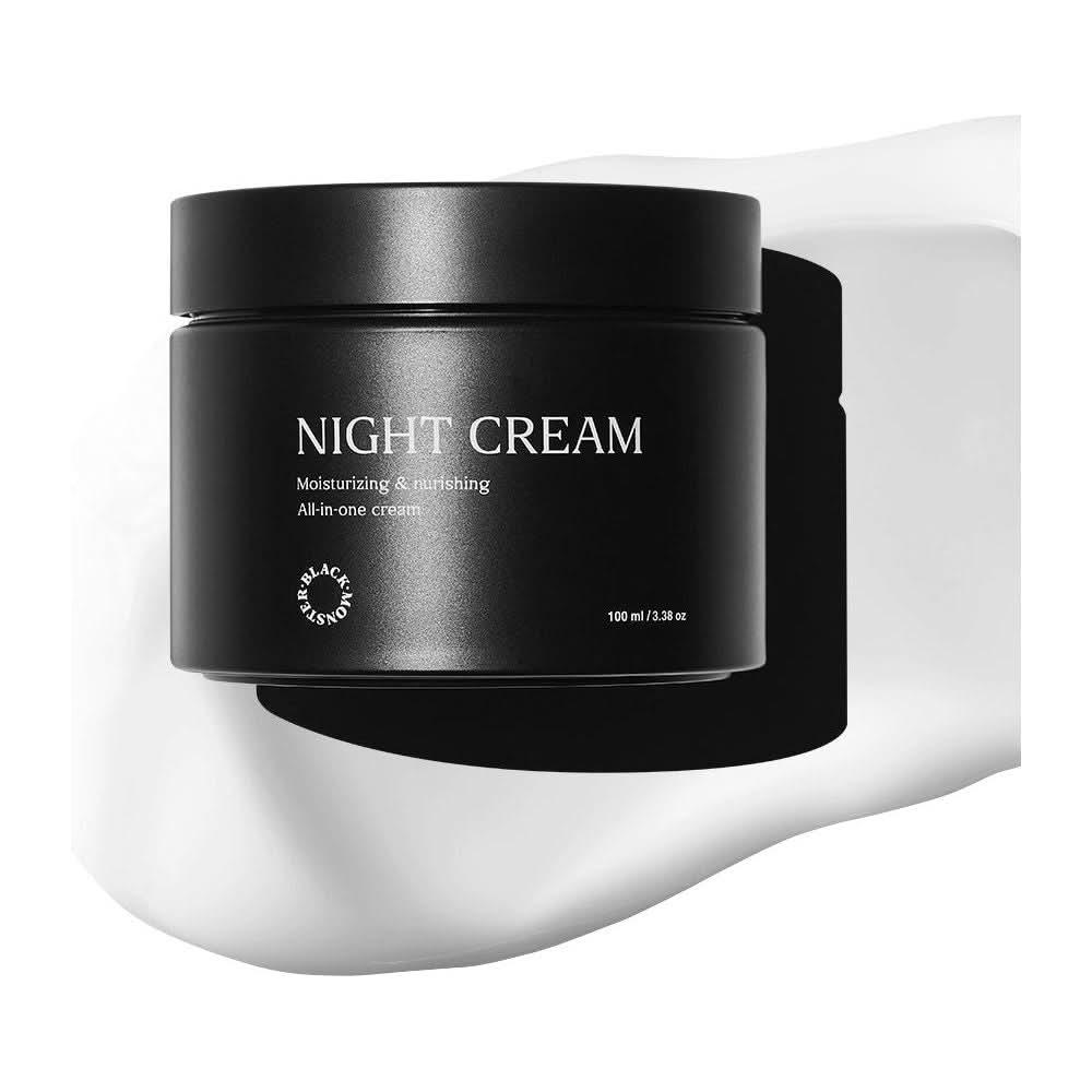 BLACK MONSTER Night Cream – 100ml  10-Second Nighttime Skincare | Hydrate, Nourish & Revitalize While You Sleep ✨ BLACK MONSTER Night Cream 100ml - Glam Global UKBLACK MONSTER
