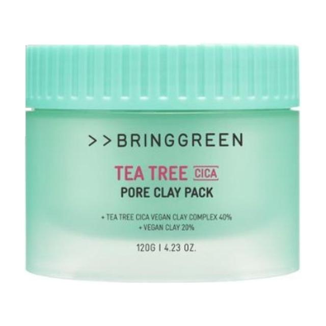 BRINGGREEN Tea Tree Cica Pore Clay Pack - 120g | Vegan Pore Care for Sensitive Skin BRINGGREEN Tea Tree Cica Pore Clay Pack - 120g | Vegan Pore Care for Sensitive Skin - Glam Global UKBRINGGREEN