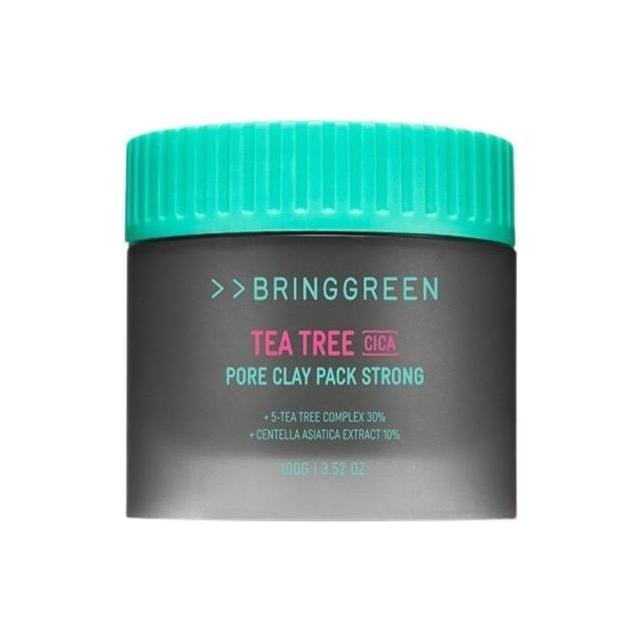 BRINGGREEN Tea Tree Cica Pore Clay Pack Strong - 100g | Deep Pore Detox & Oil Control BRINGGREEN Tea Tree Cica Pore Clay Pack Strong 100g - Glam Global UKBRINGGREEN