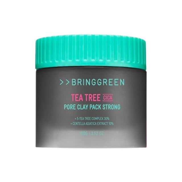BRINGGREEN Tea Tree Cica Pore Clay Pack Strong - 100g | Deep Pore Detox & Oil Control BRINGGREEN Tea Tree Cica Pore Clay Pack Strong 100g - Glam Global UKBRINGGREEN