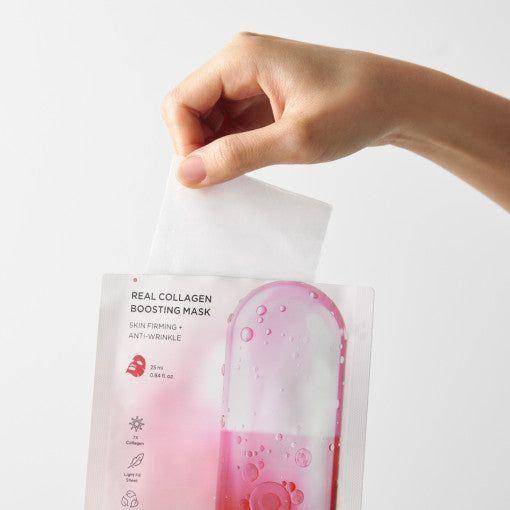 BRTC Real Collagen Boosting Mask – 25ml x 10 Count | Firming & Hydrating Sheet Mask Set for Youthful, Plump Skin BRTC Real Collagen Boosting Mask 25ml X 10P - Glam Global UKBRTC