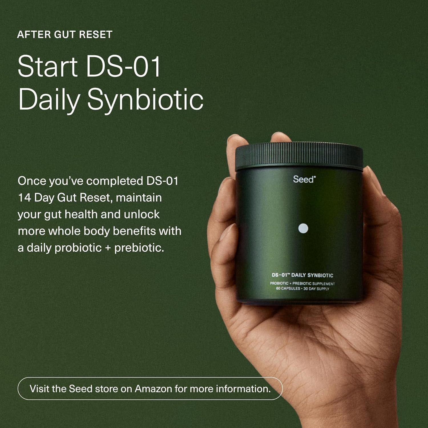 Seed DS-01® 14-Day Gut Reset – 28 Capsules | Rapid Gut Relief & Microbiome Support Seed DS-01® 14-Day Gut Reset – 28 Capsules | Rapid Gut Relief & Microbiome Support
