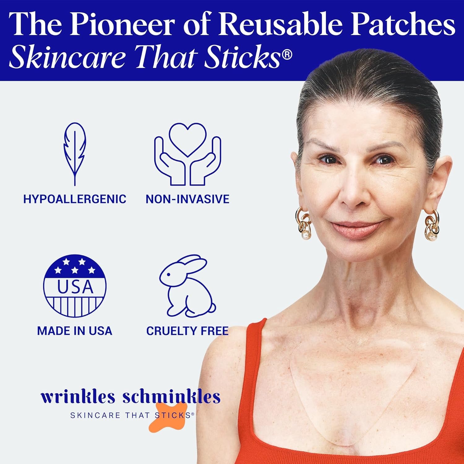 Wrinkles Schminkles Chest Wrinkle Patch – 1 Pack | Reusable Medical Grade Silicone for Smoother, Younger-Looking Skin Wrinkles Schminkles Chest Wrinkle Patch – 1 Pack | Reusable Medical Grade Silicone for Smoother, Younger-Looking Skin