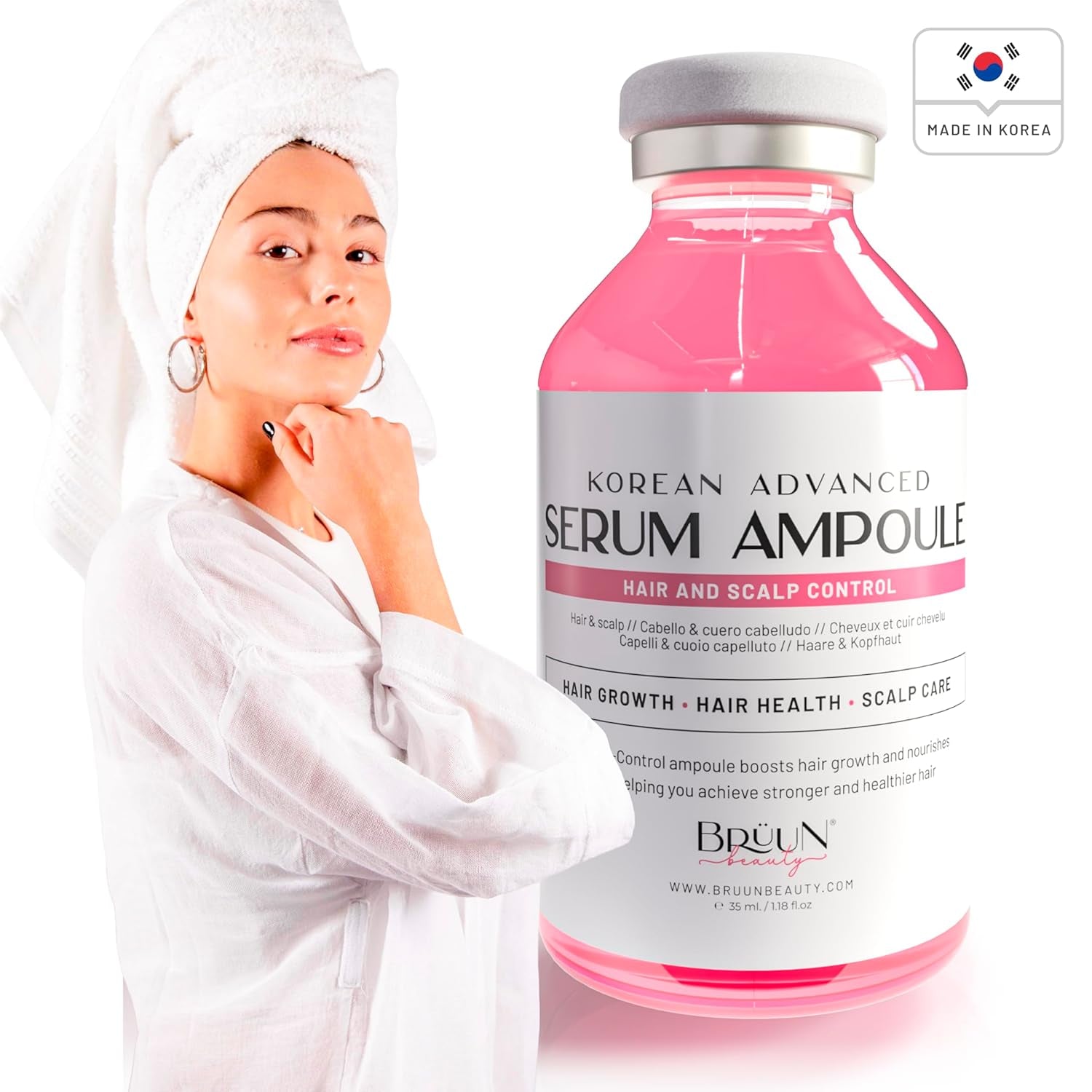 BRÜUN Korean Advanced Serum Ampoule Hair and Scalp Control – 35ml | Strengthens Roots, Stimulates Growth & Soothes Scalp BRÜUN Korean Advanced Serum Ampoule Hair and Scalp Control – 35ml | Strengthens Roots, Stimulates Growth & Soothes Scalp