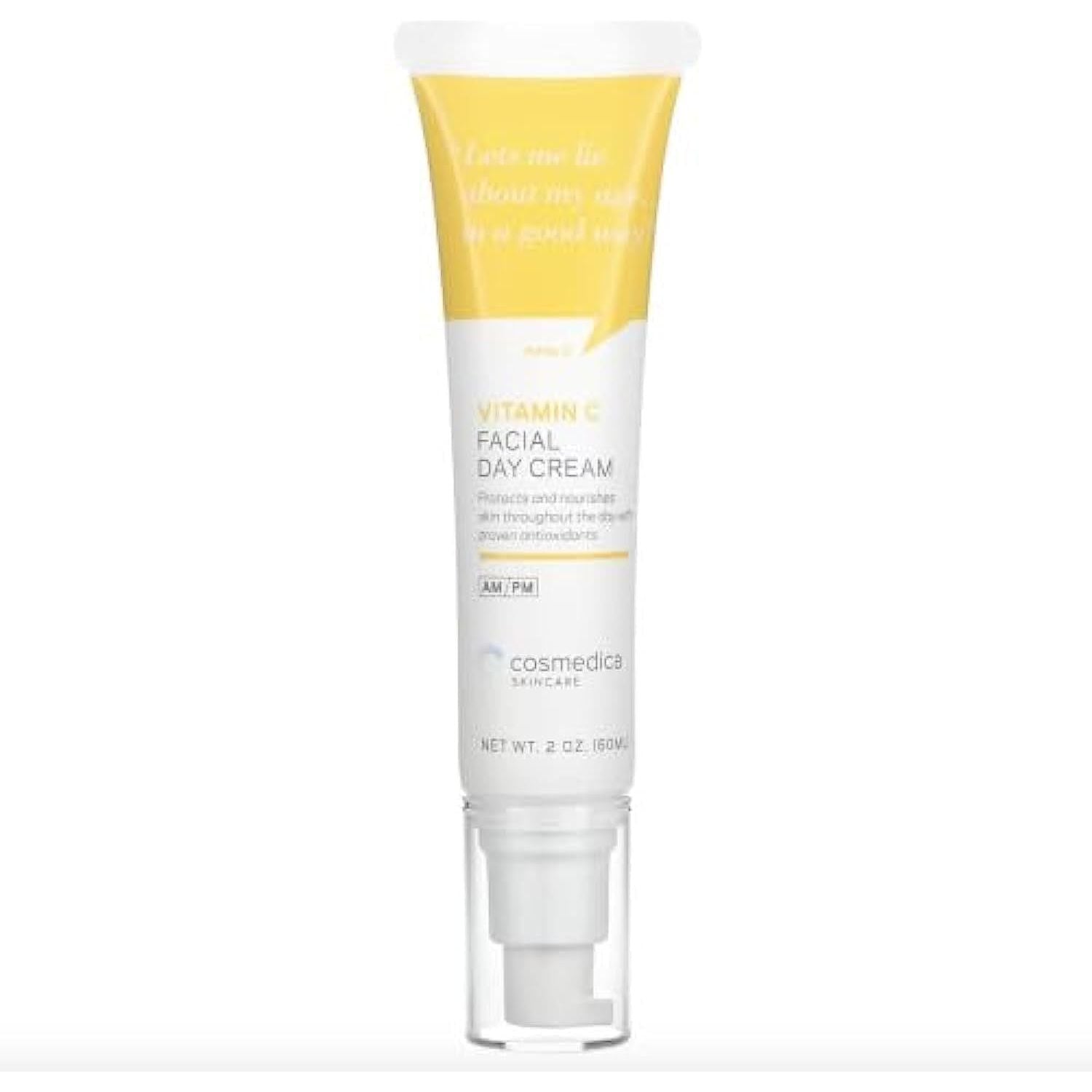 Cosmedica Skincare Vitamin C Facial Day Cream – 60ml | Brightening, Anti-Aging Moisturiser with MSM, Jojoba & Green Tea Cosmedica Skincare Vitamin C Facial Day Cream – 60ml | Brightening, Anti-Aging Moisturiser with MSM, Jojoba & Green Tea