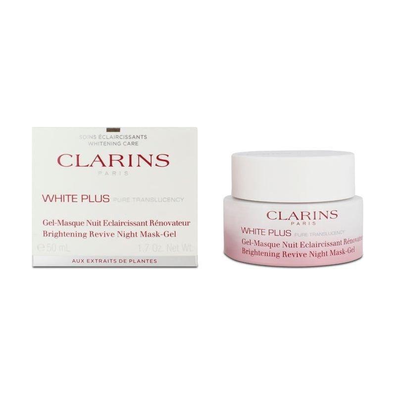 Clarins White Plus Pure Brightening Revive Night Mask-Gel – 50ml | Overnight Brightening & Radiance Boost Clarins White Plus Pure Brightening Revive Night Mask - Gel 50ml - Glam Global UKClarins