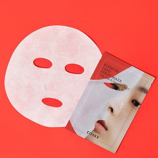 COSRX AC Collection Blemish Care Sheet Mask (26ml x 10 Count) | Acne-Calming & Brightening Treatment COSRX AC Collection Blemish Care Sheet Mask 26ml X 10ea - Glam Global UKCOSRX