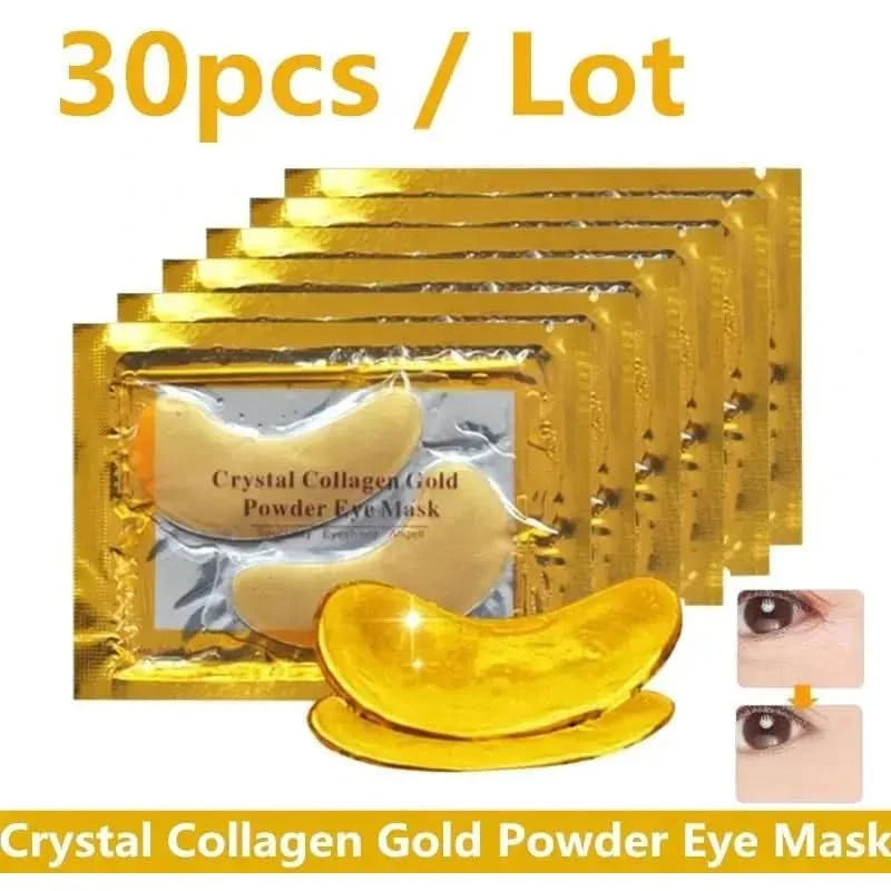 Crystal Collagen Gold Powder Eye Masks – Anti-Aging & Hydrating Treatment - 30 Count Crystal Collagen Gold Powder Eye Masks - Glam Global UKGlam Global UK