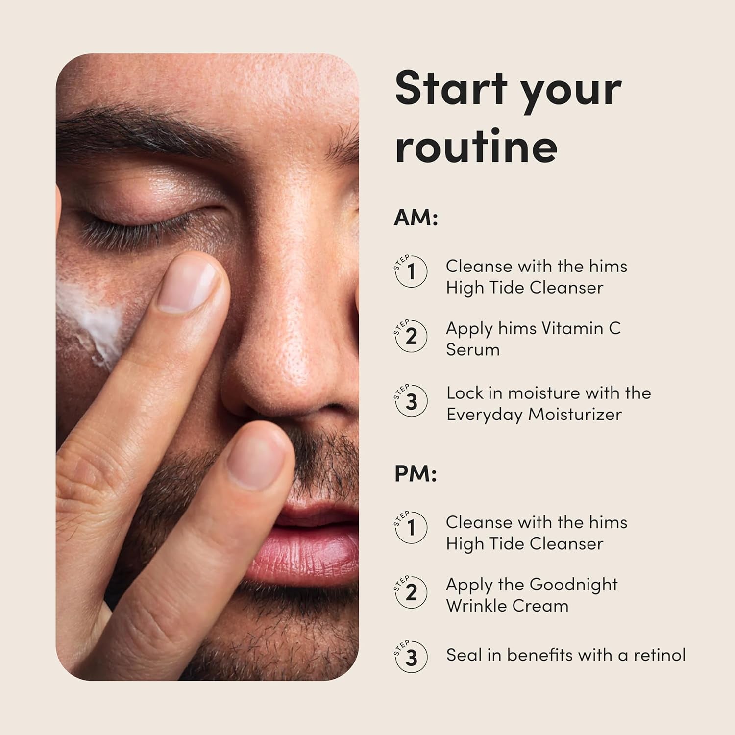 Hims Everyday Moisturizer & Goodnight Wrinkle Cream Bundle – 2 x 30ml | Hydration & Anti-Ageing Duo for Men Hims Everyday Moisturizer & Goodnight Wrinkle Cream Bundle – 2 x 30ml | Hydration & Anti-Ageing Duo for Men