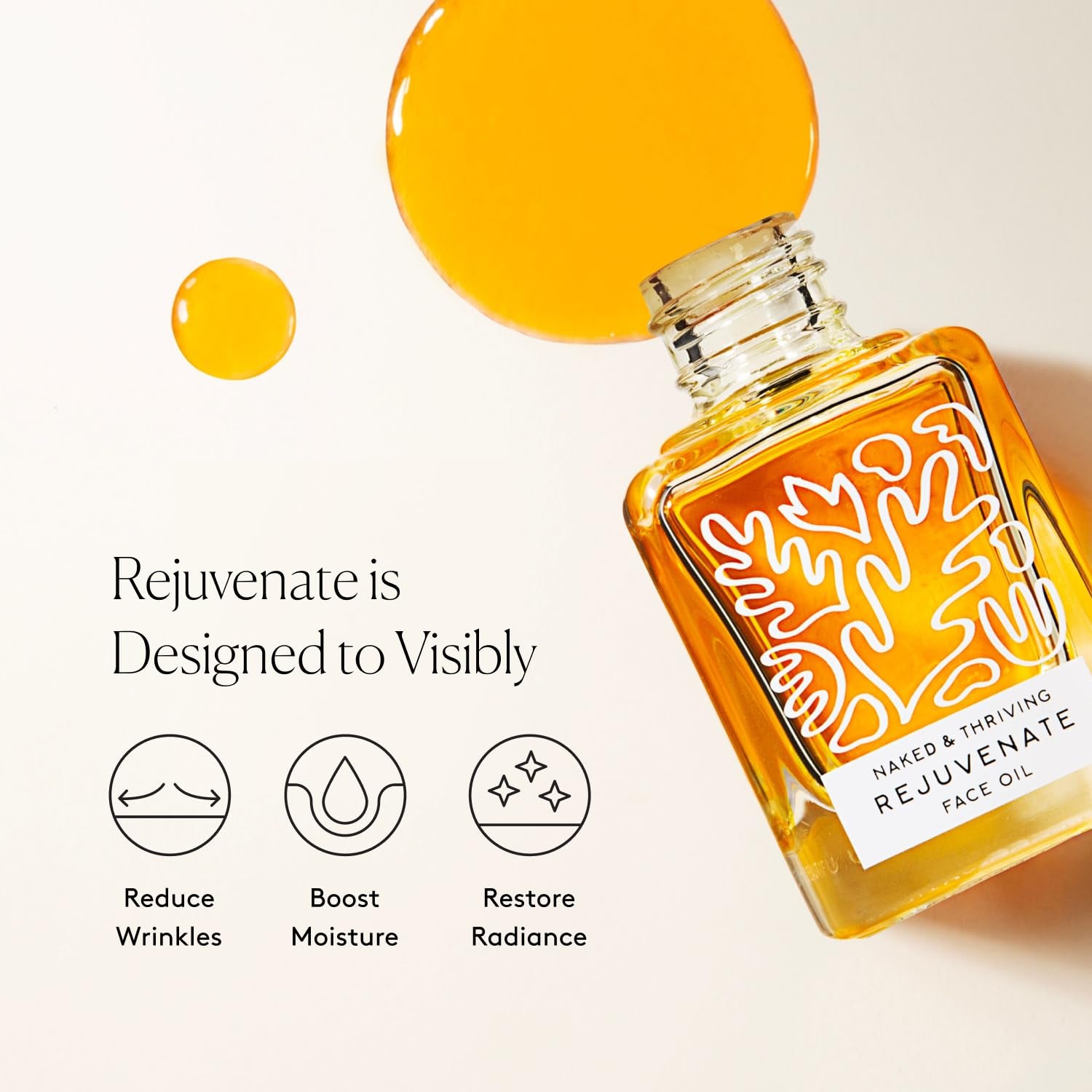 Naked & Thriving Rejuvenate Restorative Face Oil – 35ml | Anti-Wrinkle Hydration & Golden-Hour Glow Naked & Thriving Rejuvenate Restorative Face Oil – 35ml | Anti-Wrinkle Hydration & Golden-Hour Glow