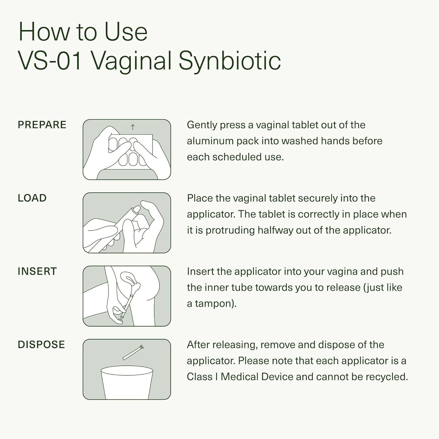 Seed VS-01™ Vaginal Synbiotic 2-Month Starter Kit – 8 Vaginal Tablets & 8 Applicators | Clinically Proven Vaginal Microbiome Support Seed VS-01™ Vaginal Synbiotic 2-Month Starter Kit – 8 Vaginal Tablets & 8 Applicators | Clinically Proven Vaginal Microbiome Support