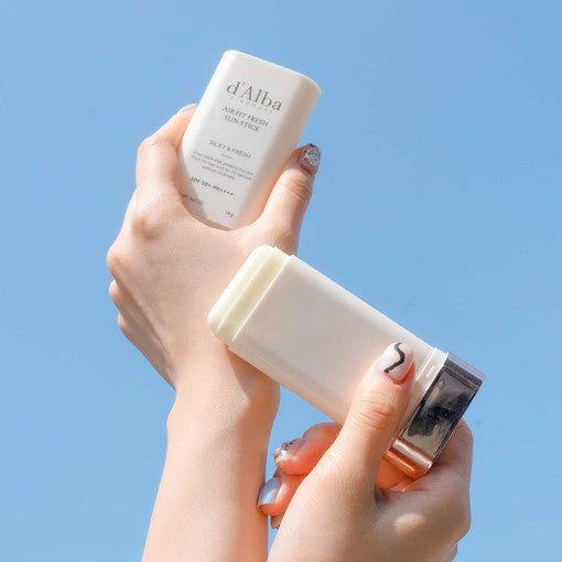 d'Alba Air Fit Fresh Sun Stick – 19g | Vegan SPF50+ PA++++ Sunscreen Stick for Easy, Mess-Free Protection d'Alba Air Fit Fresh Sun Stick 19g - Glam Global UKd'Alba