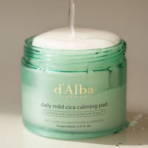 d'Alba Daily Mild Cica Calming Pad – 165ml (50ea) | Soothing & Exfoliating Vegan Toner Pads with White Truffle & CICA d'Alba Daily Mild Cica Calming Pad 165ml (50ea) - Glam Global UKd'Alba
