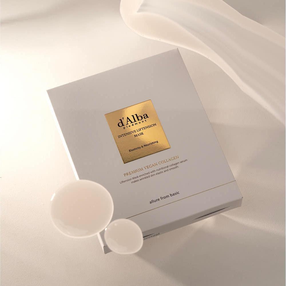 d'Alba Intensive Liftension Mask – 35g x 20 Count | Lifting & Firming Sheet Mask with Concentrated Emulsion Ampoule d'Alba Intensive Liftension Mask 35g X 20ea - Glam Global UKd'Alba
