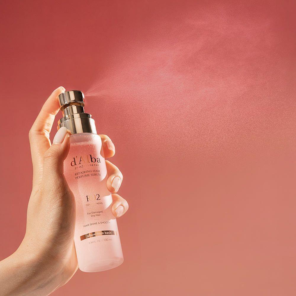 d'Alba Professional Repairing Hair Perfume Serum – 100ml | Vegan Hair Nourishment & Shine d'Alba Professional Repairing Hair Perfume Serum 100ml - Glam Global UKd'Alba