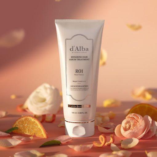 d'Alba Professional Repairing Hair Serum Treatment – 180ml | Strengthening & Nourishing Vegan Hair Therapy d'Alba Professional Repairing Hair Serum Treatment 180ml - Glam Global UKd'Alba