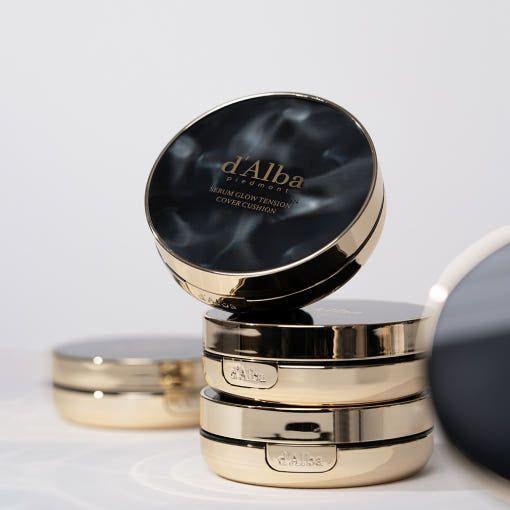 d'Alba Serum Glow Tension Cover Cushion – 17g + 17g Refill | Radiant Coverage with Skin-Loving Ingredients d'Alba Serum Glow Tension Cover Cushion 17g+17g(refill) - Glam Global UKd'Alba