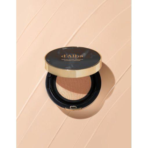 d'Alba Serum Glow Tension Cover Cushion – 17g + 17g Refill | Radiant Coverage with Skin-Loving Ingredients d'Alba Serum Glow Tension Cover Cushion 17g+17g(refill) - Glam Global UKd'Alba
