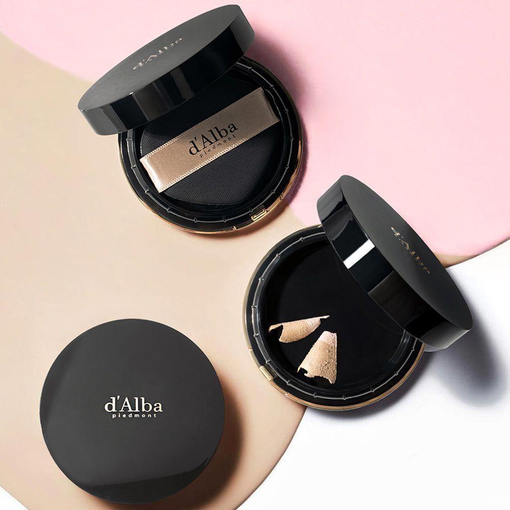 d'Alba Skin Fit Grinding Serum Cover Pact – 20g + 20g Refill (SPF50+ PA++++) Glow-Enhancing Cushion Foundation | Whitening, Anti-Wrinkle & UV Protection d'Alba Skin Fit Grinding Serum Cover Pact 20g+20g(refill) SPF50+/PA++++ - Glam Global UKd'Alba