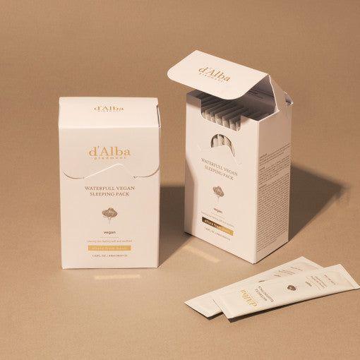 d'Alba Waterfull Vegan Sleeping Pack – 4ml x 24ea | Intense Overnight Hydration d'Alba Waterfull Vegan Sleeping Pack 4ml X 24ea - Glam Global UKd'Alba