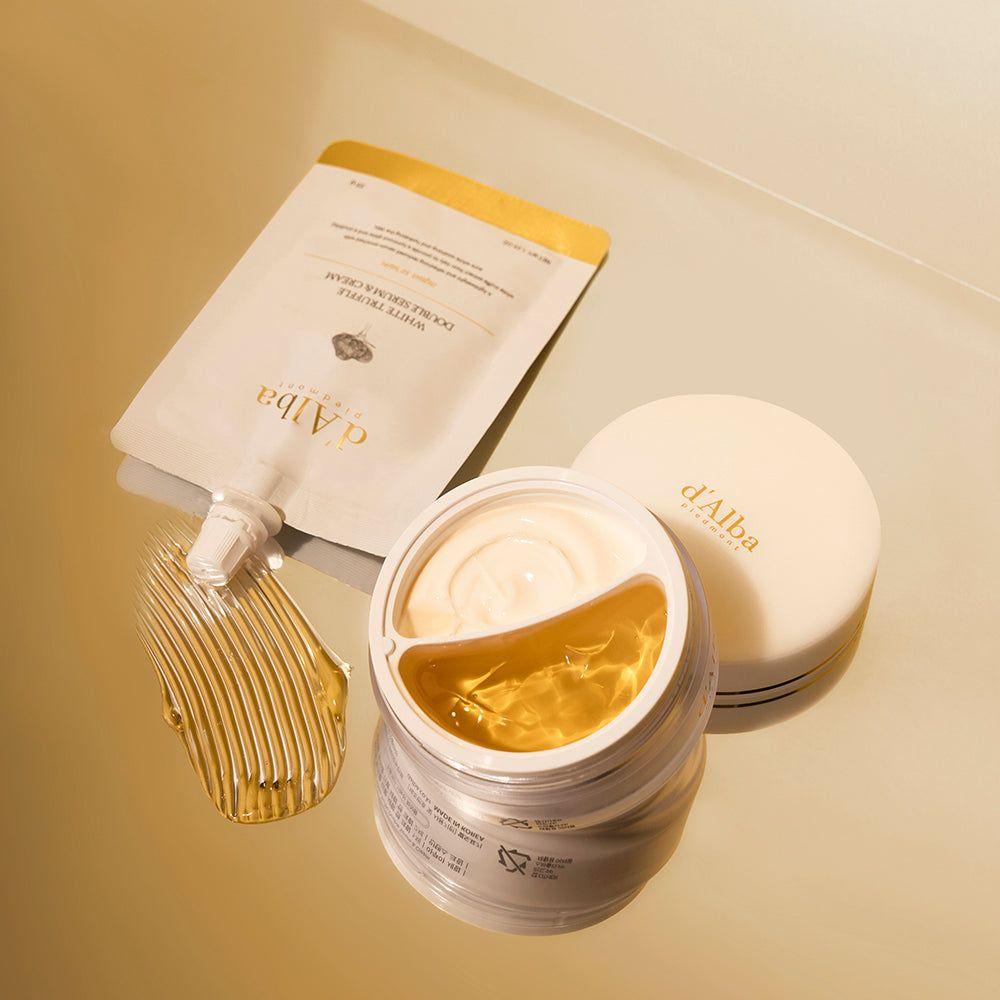 d'Alba White Truffle Double Serum & Cream – 70g | Customisable Vegan Moisturiser d'Alba White Truffle Double Serum & Cream 70g - Glam Global UKd'Alba