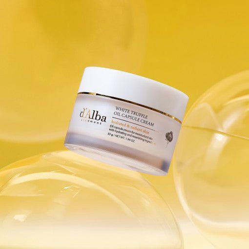 d'Alba White Truffle Oil Capsule Cream | Brightening & Anti-Wrinkle Vitamin Moisturiser d'Alba White Truffle Oil Capsule Cream 55g - Glam Global UKd'Alba