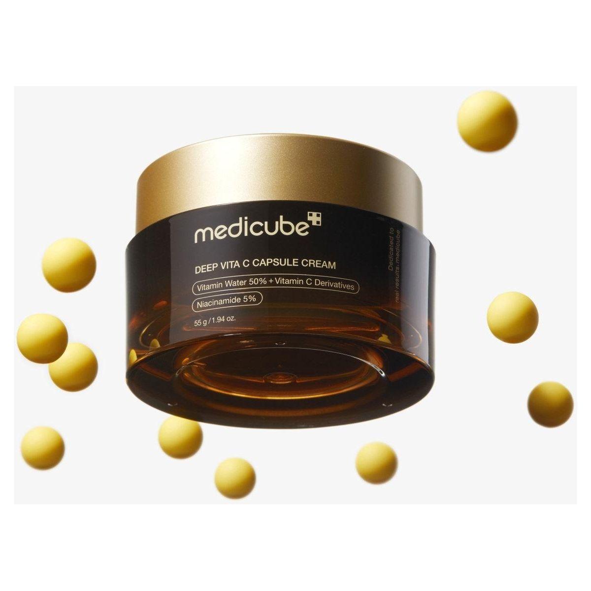 Medicube Deep Vita C Capsule Cream - 50ml | Brightening & Hydrating Vitamin C Cream Medicube Deep Vita C Capsule Cream - 50ml | Brightening & Hydrating Vitamin C Cream - Glam Global UKMedicube