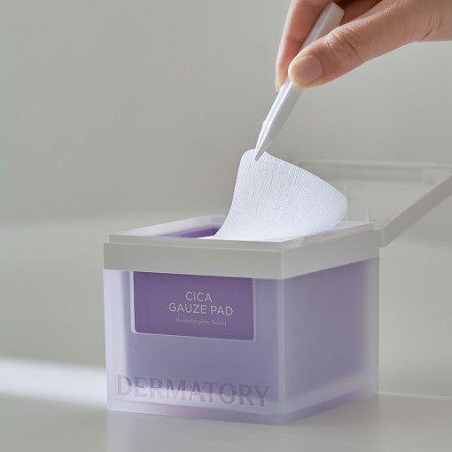 DERMATORY Hypoallergenic Cica Rescue Gauze Pad – 200ml (80 Pads) | Soothing, Hydrating & Exfoliating DERMATORY Hypoallergenic Cica Rescue Gauze Pad 200ml (80ea) - Glam Global UKDERMATORY