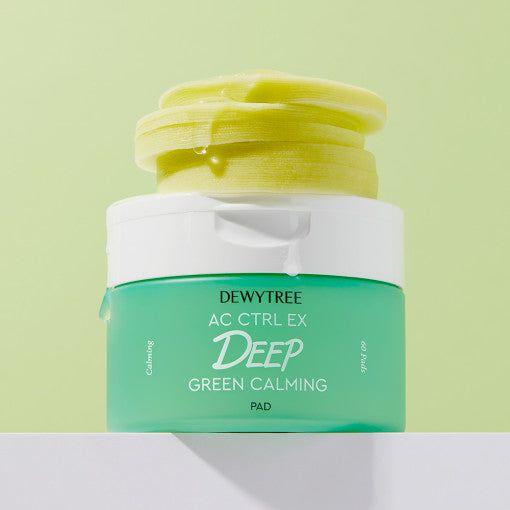 DEWYTREE AC Ctrl Deep Green Calming Pad - 180g (60 Pads) | Dual-Sided Soothing & Softening Care DEWYTREE AC Ctrl Deep Green Calming Pad - 180g (60 Pads) | Dual - Sided Soothing & Softening Care - Glam Global UKDEWYTREE