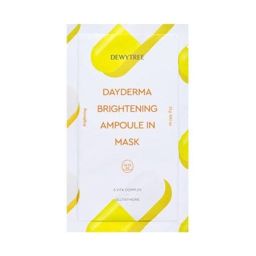 DEWYTREE DAYDERMA Brightening Ampoule In Mask – 23g x 10 Count | Daily Radiance Boost DEWYTREE DAYDERMA Brightening Ampoule In Mask 23gX 10 Count - Glam Global UKDEWYTREE