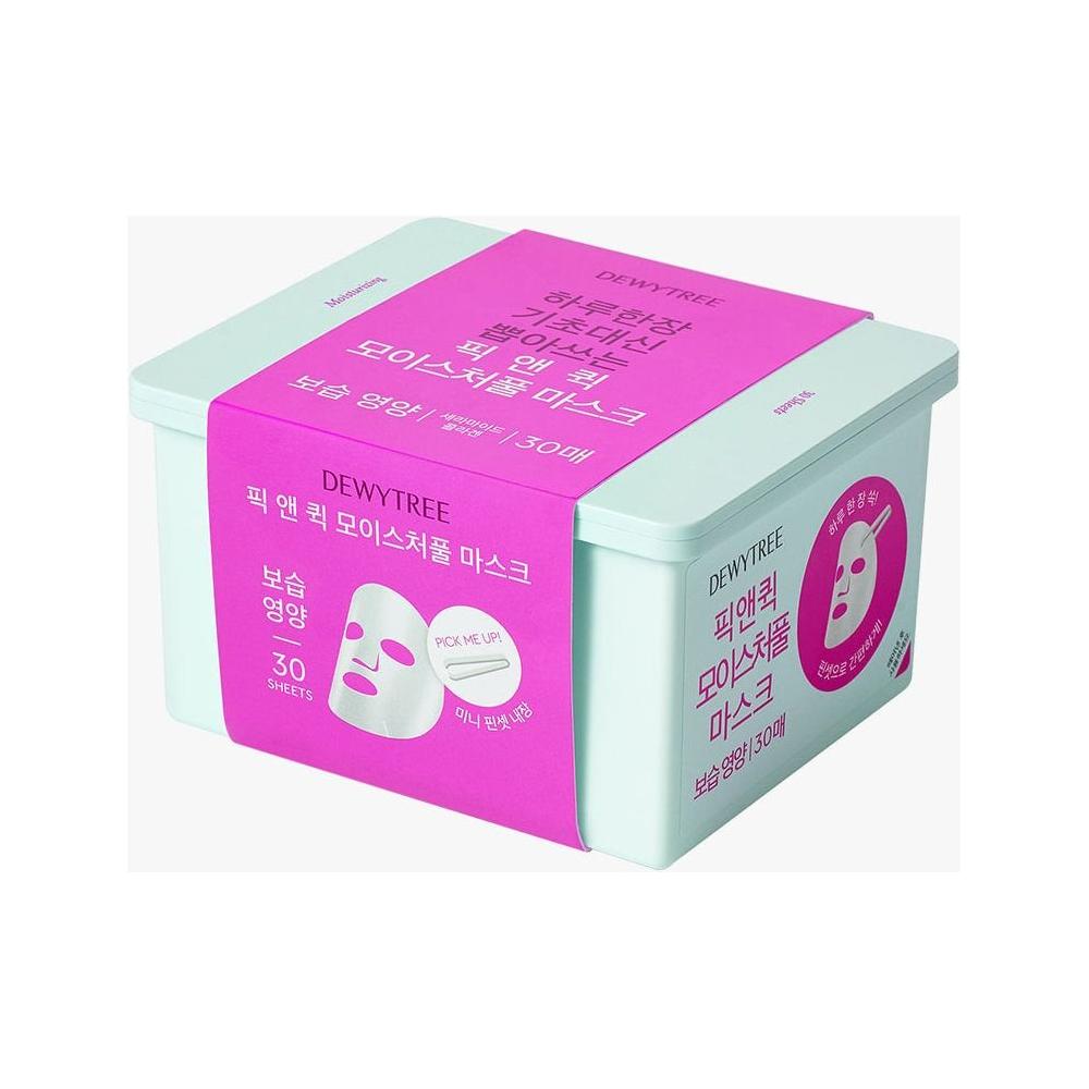 DEWYTREE PICK & QUICK Moisture Full Mask – 30 Count | Instant Hydration & Barrier Protection DEWYTREE PICK & QUICK Moisture Full Mask 30 Count - Glam Global UKDEWYTREE