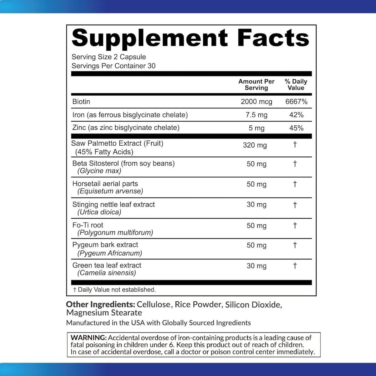 Restore by Pure Research DHT Blocker Hair Growth Support – 60 Capsules | Thicker, Stronger, Healthier Hair Restore by Pure Research DHT Blocker Hair Growth Support Supplement - 60 Capsules - Glam Global UKPure Research