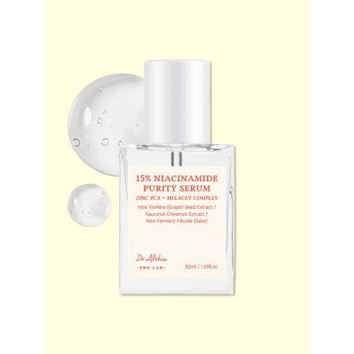 Dr. Althea 15% Niacinamide Purity Serum – 30ml  Brightening & Pore-Refining Serum with Zinc PCA & MELACUT Complex Dr. Althea 15% Niacinamide Purity Serum - 30 ml - Glam Global UKDr.Althea
