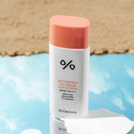 Dr.Ceuracle 5α Control No Sebum Sun Lotion SPF50+ PA++++ – 50ml | Oil-Control Sunscreen with Matte Finish for Oily & Sensitive Skin Dr.Ceuracle 5α Control No Sebum Sun Lotion SPF50+ PA++++ - 50ml - Glam Global UKDr.Ceuracle