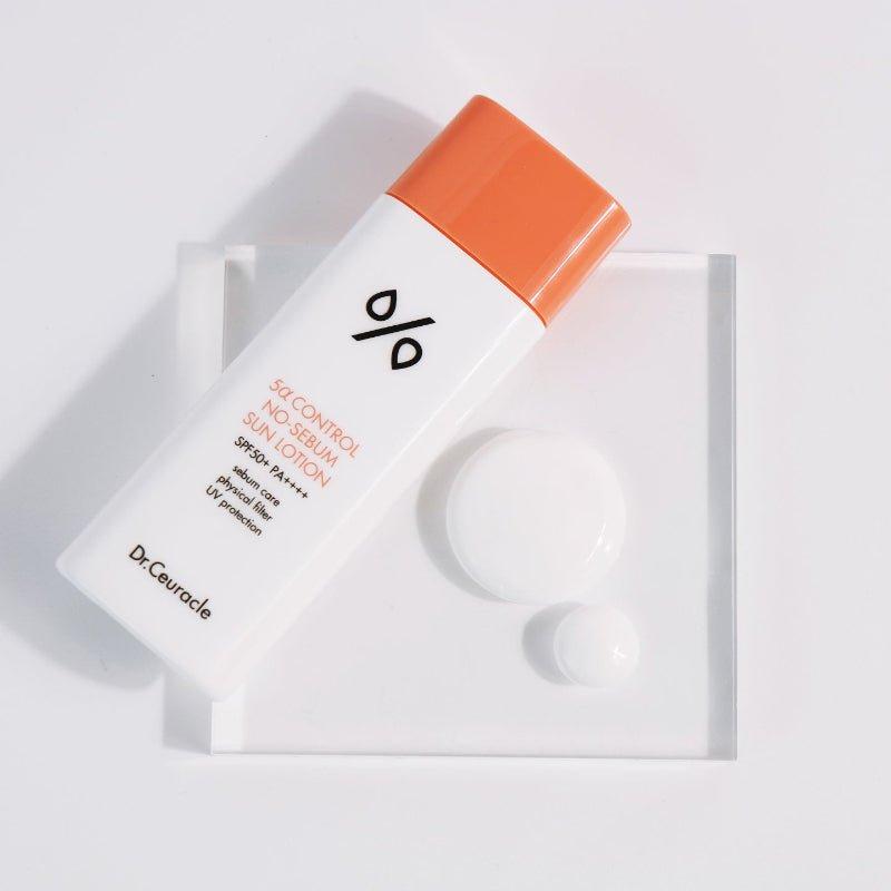 Dr.Ceuracle 5α Control No Sebum Sun Lotion SPF50+ PA++++ – 50ml | Oil-Control Sunscreen with Matte Finish for Oily & Sensitive Skin Dr.Ceuracle 5α Control No Sebum Sun Lotion SPF50+ PA++++ - 50ml - Glam Global UKDr.Ceuracle