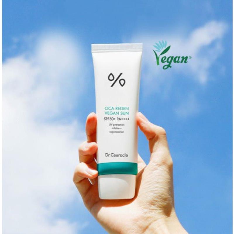 Dr.Ceuracle Cica Regen Vegan Sun SPF50+ PA++++ – 50ml | Vegan Chemical Sunscreen with Soothing Cica Barrier Dr.Ceuracle Cica Regen Vegan Sun SPF50+ PA++++ - 50 ml - Glam Global UKDr.Ceuracle