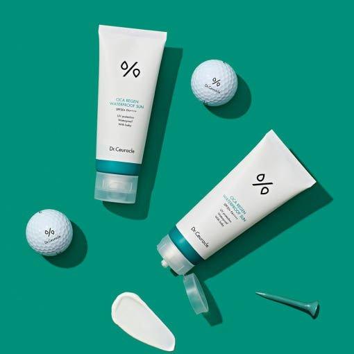 Dr.Ceuracle Cica Regen Waterproof Sun SPF50+ PA++++ – 100ml | Waterproof, Soothing Sun Protection with Cica for Sensitive Skin Dr.Ceuracle Cica Regen Waterproof Sun SPF50+ PA++++ - 100 ml - Glam Global UKDr.Ceuracle