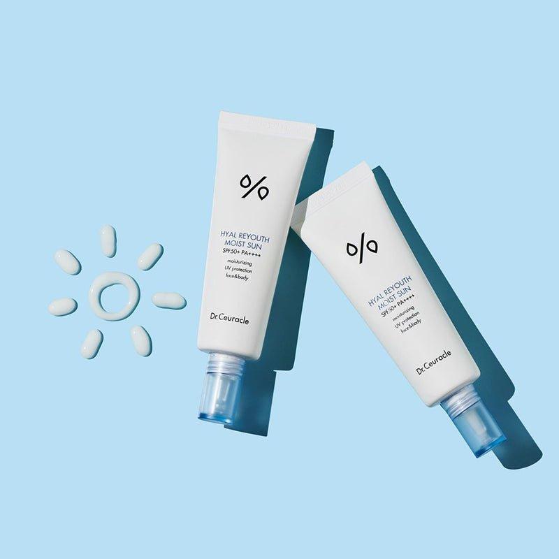 Dr.Ceuracle Hyal Reyouth Moist Sun SPF50+ PA++++ – 50ml | Hydrating Daily Sunscreen with 10-Hyaluronic Complex Dr.Ceuracle Hyal Reyouth Moist Sun SPF50+ PA++++ - 50 ml - Glam Global UKDr.Ceuracle