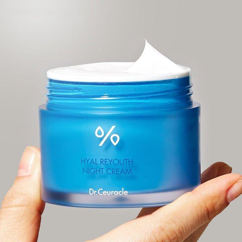 Dr.Ceuracle Hyal Reyouth Night Cream – 60ml | Overnight Hydration & Renewal with 6-Hyaluronic Complex Dr.Ceuracle Hyal Reyouth Night Cream - 60 ml - Glam Global UKDr.Ceuracle