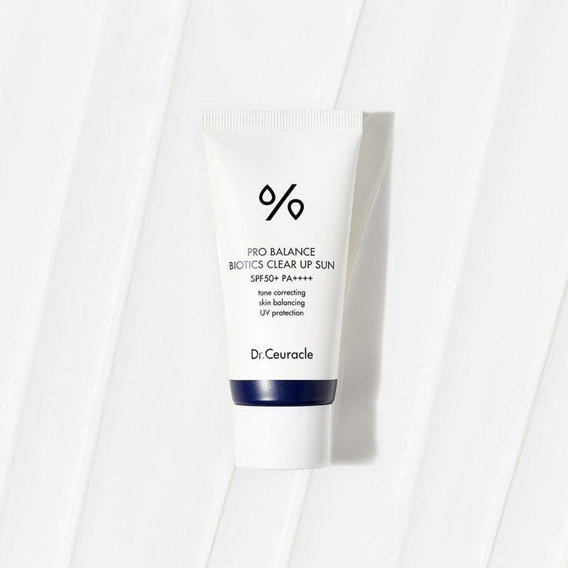 Dr.Ceuracle Pro Balance Biotics Clear Up Sun SPF50+ PA++++ – 50ml | Broad-Spectrum Daily Sunscreen with 6-Probiotics Complex Dr.Ceuracle Pro Balance Biotics Clear Up Sun SPF50+ PA++++ - 50 ml - Glam Global UKDr.Ceuracle
