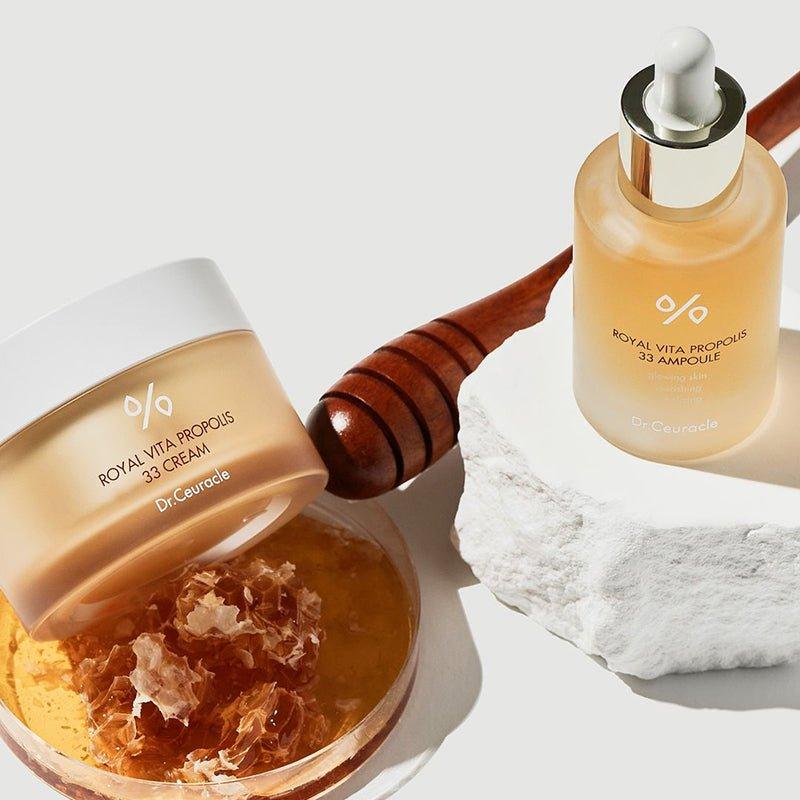 Dr.Ceuracle Royal Vita Propolis 33 Ampoule – 30ml | Brightening & Hydrating Serum with 33% Propolis + Royal Jelly Dr.Ceuracle Royal Vita Propolis 33 Ampoule - 30 ml - Glam Global UKDr.Ceuracle