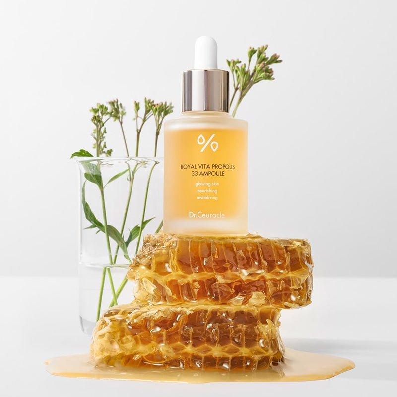 Dr.Ceuracle Royal Vita Propolis 33 Ampoule – 30ml | Brightening & Hydrating Serum with 33% Propolis + Royal Jelly Dr.Ceuracle Royal Vita Propolis 33 Ampoule - 30 ml - Glam Global UKDr.Ceuracle