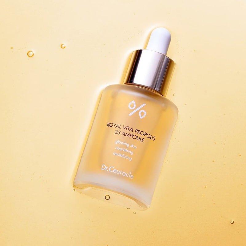 Dr.Ceuracle Royal Vita Propolis 33 Ampoule – 30ml | Brightening & Hydrating Serum with 33% Propolis + Royal Jelly Dr.Ceuracle Royal Vita Propolis 33 Ampoule - 30 ml - Glam Global UKDr.Ceuracle