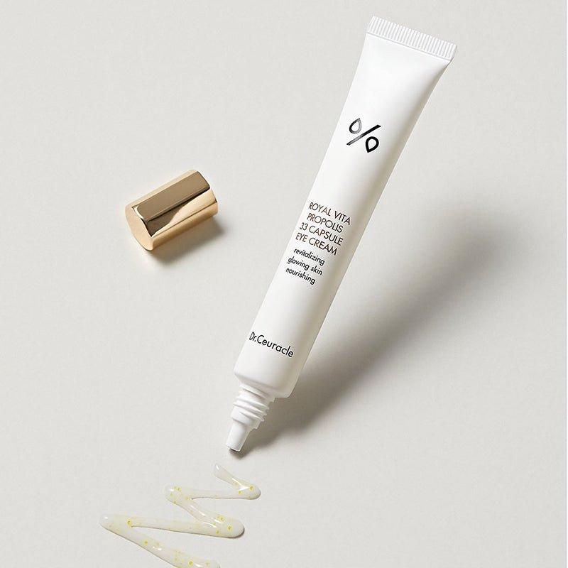 Dr.Ceuracle Royal Vita Propolis 33 Eye Cream – 20ml | Brightening & Hydrating Under-Eye Care with 33% Propolis & Golden Tip Dr.Ceuracle Royal Vita Propolis 33 Eye Cream - 20 ml - Glam Global UKDr.Ceuracle