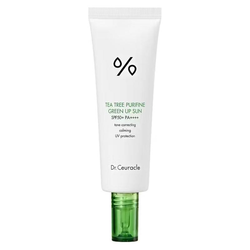 Dr.Ceuracle Tea Tree Purifine Green Up Sun – 50ml | SPF50+ Redness-Calming Sunscreen & Primer Dr.Ceuracle Tea Tree Purifine Green Up Sun SPF50 PA++++ - 50 ml - Glam Global UKDr.Ceuracle