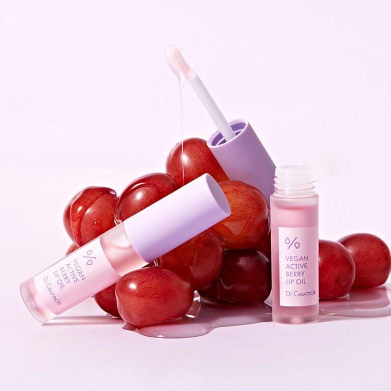 Dr.Ceuracle Vegan Active Berry Lip Oil – 4.5ml | Hydrating Lip Oil with Radiant Tint & Berry Antioxidants Dr.Ceuracle Vegan Active Berry Lip Oil - 4.5 ml - Glam Global UKDr.Ceuracle