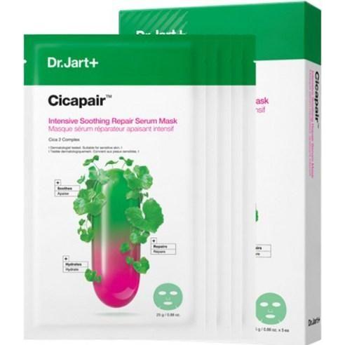 Dr.Jart+ Cicapair™ Sensitive Skin Serum Face Mask (5 Sheets) | Redness Relief & Instant Soothing Dr.Jart+ CICAPAIR™ SENSITIVE SKIN SERUM FACE MASK FOR REDNESS (5 Sheets) - Glam Global UKDr.Jart+