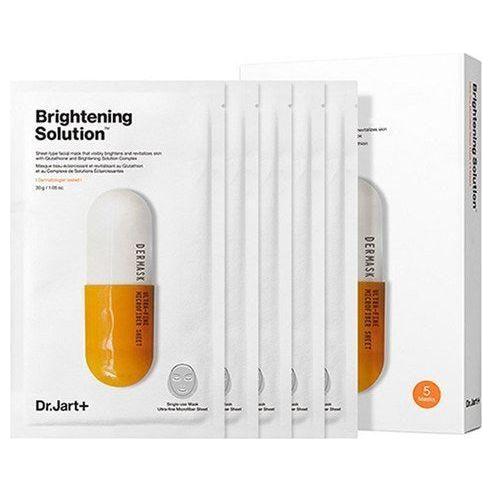Dr.Jart+ Dermask Brightening Solution Face Mask (5 Sheets) | Radiance Boost & Instant Glow Dr.Jart+ DERMASK BRIGHTENING SOLUTION FACE MASK (5 Sheets) - Glam Global UKDr.Jart+