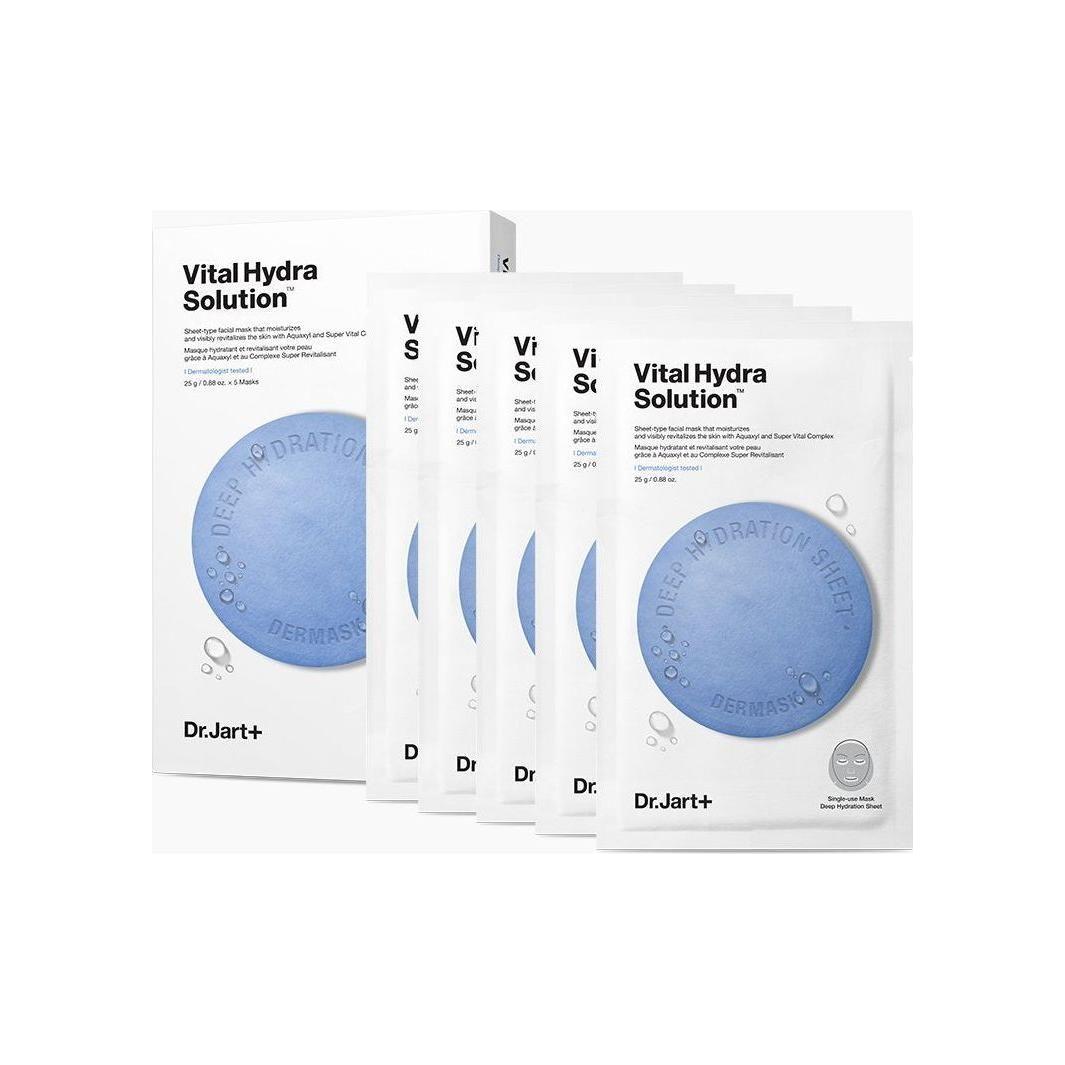 Dr.Jart+ Dermask Vital Hydra Solution Value Pack (5 Sheets) | Intense Hydration & Moisture Barrier Protection Dr.Jart+ Dermask Vital Hydra Solution Value Pack 25g X 5ea - Glam Global UKDr.Jart+