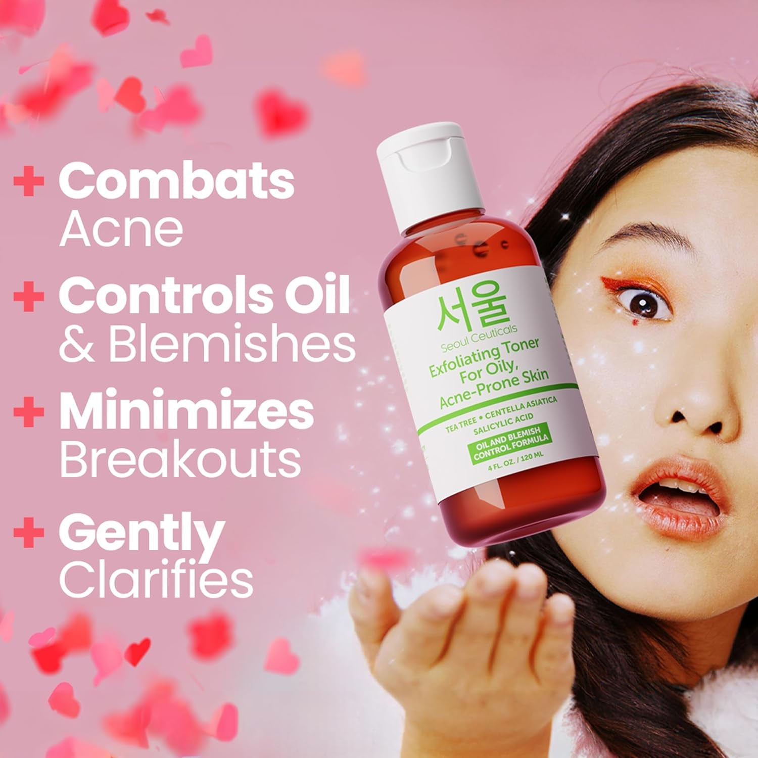 SeoulCeuticals Exfoliating Toner for Oily, Acne-Prone Skin – 120ml | Clarifying BHA Toner with Salicylic Acid, Tea Tree & Centella SeoulCeuticals Exfoliating Toner for Oily, Acne-Prone Skin – 120ml | Clarifying BHA Toner with Salicylic Acid, Tea Tree & Centella